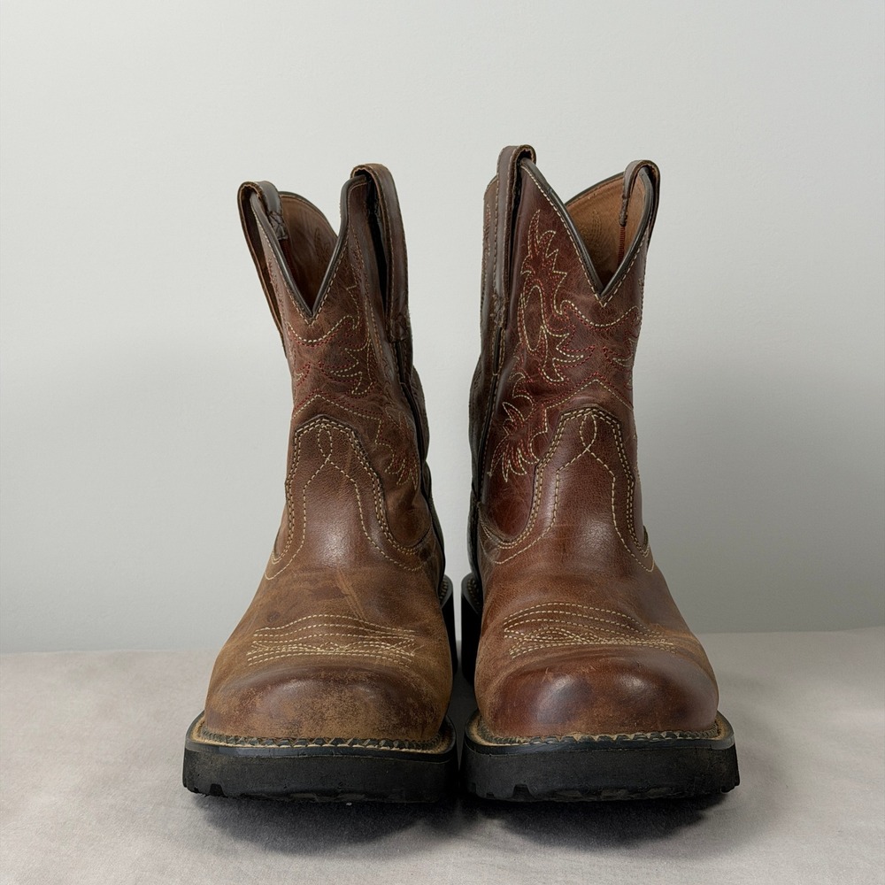 Ariat Fatbaby Heritage Brown Leather Western Boots 10001183 Womens 9B - Picture 4 of 16